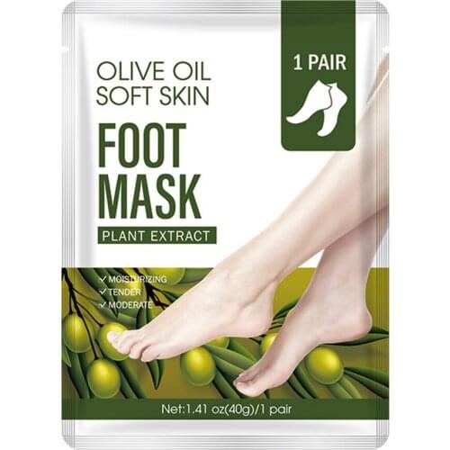 Olive Aloe Hand Foot Peeling Mask Exfoliating Remove Dead Skin Foot Peeling Moisturizing Nourishing Legs Whitening Foot Care