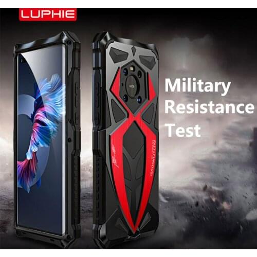 360 Full Protective Metal for Huawei Mate 40 Pro Case Plus Cover Silicone Liner Military Shockproof Funda Coque Alloy Bumper