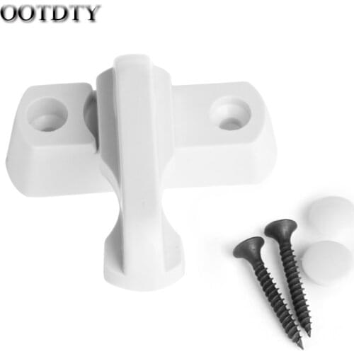 OOTDTY Plastic Child Safe Security Window Door Sash Lock Safety Lever Handle Sweep Latch dorp shipping