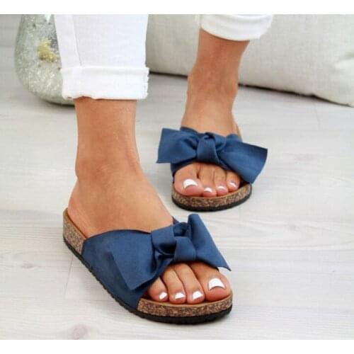 Womens Sandals Platform Retro Shoes Woman Fashion Female Shoes Summer Bow Sandals Shoes Women Flip Flop Chaussures Femmehjn4