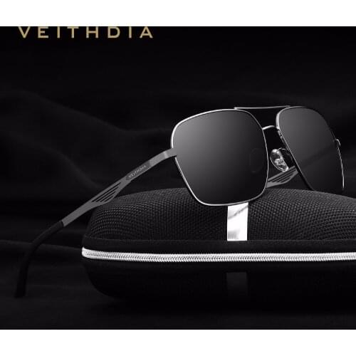VEITHDIA Polarized Lens Brand Designer Sunglasses Men Women Vintage Sun Glasses Eyewear gafas oculos de sol masculino VT2459