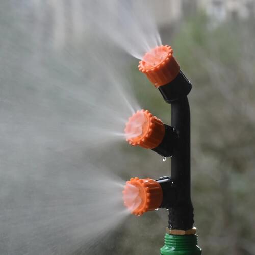 1/2/3 Hole Farm Sprayer Nozzle With 1/4” 1/2" Thread Garden Agriculture Greenhouse Orchard Pesticide Mist Sprinklers