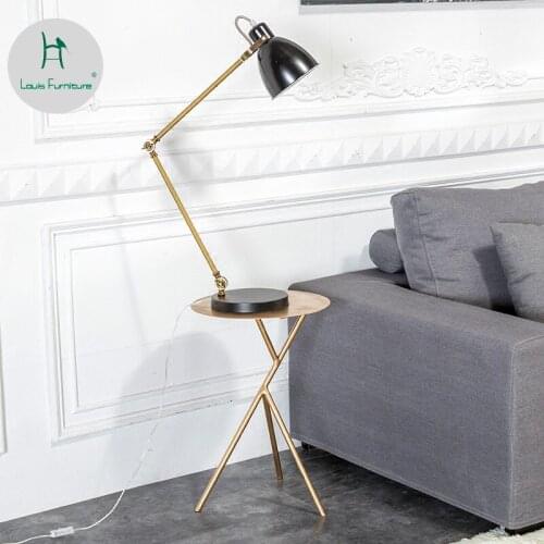 Louis fashion coffee tablesNordic modern iron art living room small apartment sofa edge