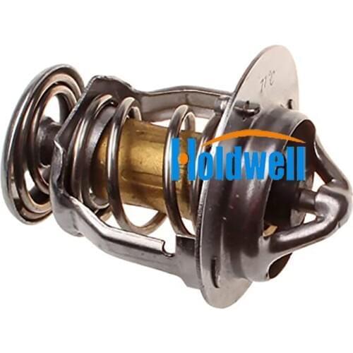 Holdwell 71℃160°F Thermostat 129155-49801 for Yanmar 4TNV84 4TNV84T 4TNV88 4TNE84 4TNE88