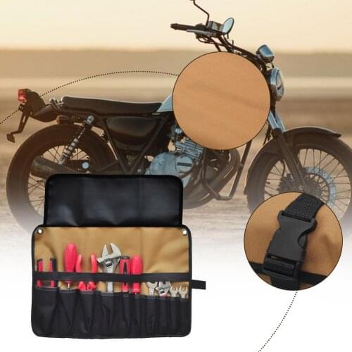 Large Capacity Motorcycle Multi-function Tool Bag Portable Multi-pocket Roll Bag Thickened Motorcycle Shortage Package