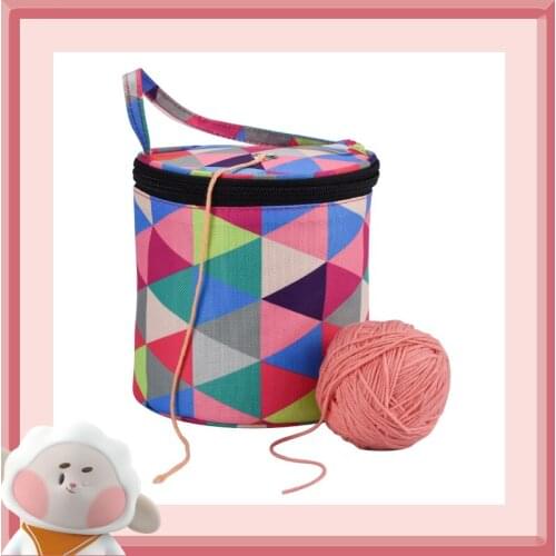 Knitting Bag Oxford Cloth Waterproof Crochet Bag Yarn Organizer Sewing Storage Yarn Holder Sewing Accessories For Thread Storage
