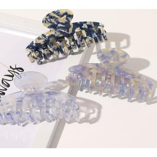 High Quality Acetate Leopard Hair Claws Large Barrette Crab Claw Clip Bath Clip Ponytail Clip for Women Girls Hair Accessories