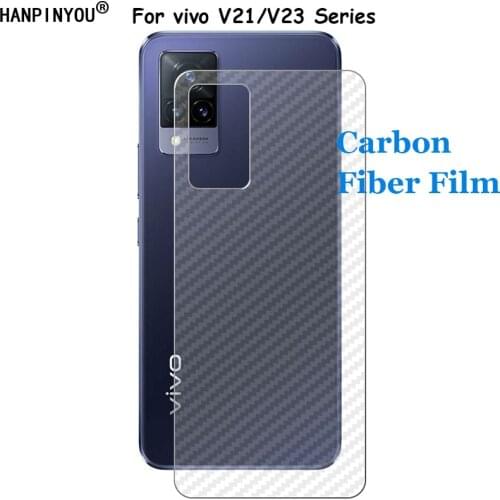 For vivo V21 / 5G / V21e 6.44" 3D Carbon Fiber Rear Back Film Stiker Screen Protector (Not Tempered Glass)