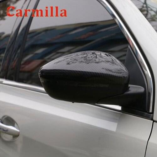 Carmilla 2Pcs/Set Car Rearview Mirror Protection Cover Sequins for Peugeot 2008 2020 2021 Rear View Mirror Covers Accessories