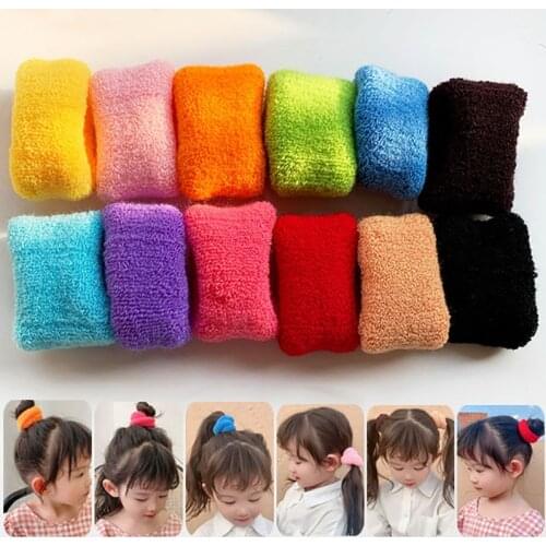 1pc Hair Band Kids Girls Ponytail Holder Candy Color Hairbands Elastic Rubber Bands Scrunchie Hair Ties Ropes Hair Accessories