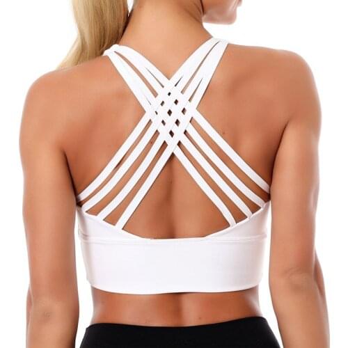 2020 New Multiple Shoulder Straps Cross Classic Shockproof Sports Bras Women Gym Fitness Quick Dry Yoga Bra Crop Top Push Up Bra