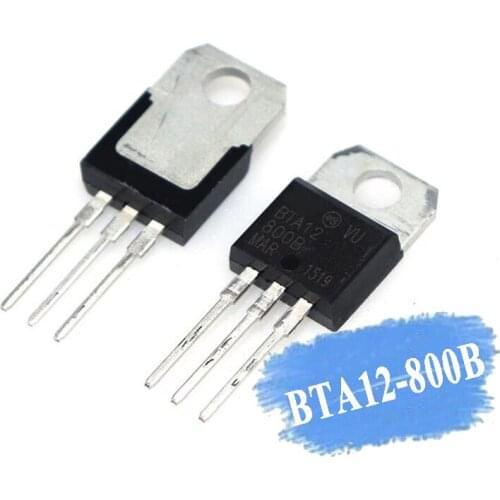 10pcs BTA12-800B BTA12-800 BTA12 Triacs 12 Amp 800 Volt TO-220 100% new original
