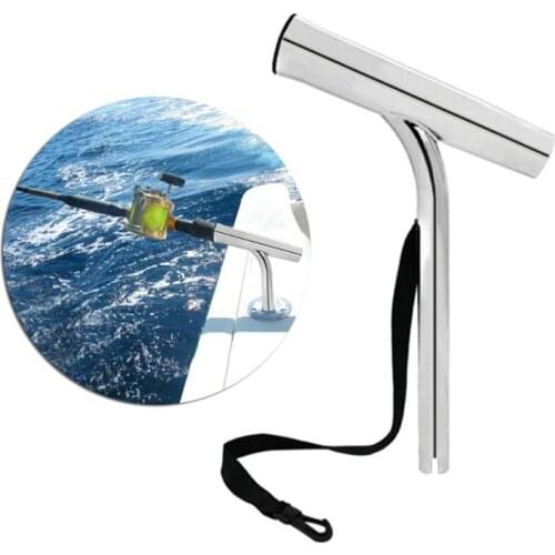 316 Stainless Steel Fishing Rod Holder with Rope Mount Rack Outrigger for Marine Yacht Boat