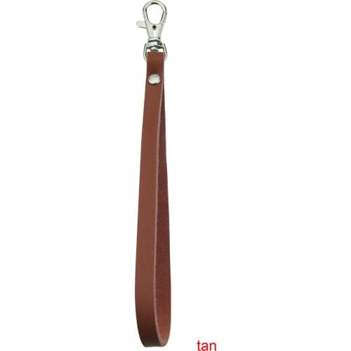 Free Shipping 2 pcs Tan Genuine Leather Replacement Wrist Strap For Clutch/Wristlet/purse/pouch (Thin Small)