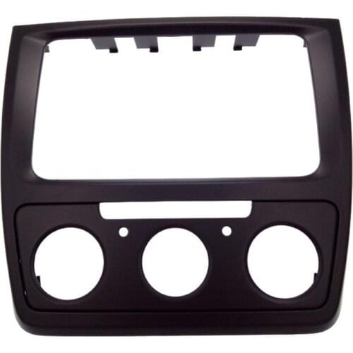 ITYAGUY 2din Black Car refitting DVD frame,DVD panel,Dash Kit,Fascia,Radio Frame,Audio frame fit for for Skoda yeti (Manual AC)
