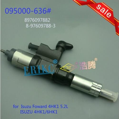 ERIKC common rail injection spare parts 095000-6362 fuel oil injector 0950006362 diesel engine nozzle 6362 for ISUZU 4HK1/6HK1