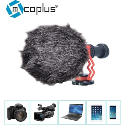 Mcoplus condenser microphone mini Phone /Camera Microphone Mic for Canon sony camera ios Android Cell Phone Recording