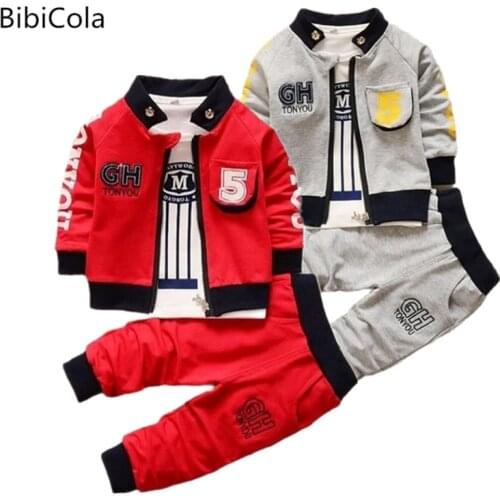 Baby Boy Clothing set fashion Cotton Hooded Tops+Pants 3pcs Outfits Infnat Boys Tracksuit newborn kids clothes Sets