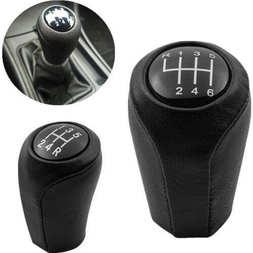 Leather 5/6-Speed Gear Shift Knob for MAZDA 3 BK BL 5 CR CW 6 II GH CX-7 ER MX-5 NC III 23 MT Leather Shifter Lever Arm Headball