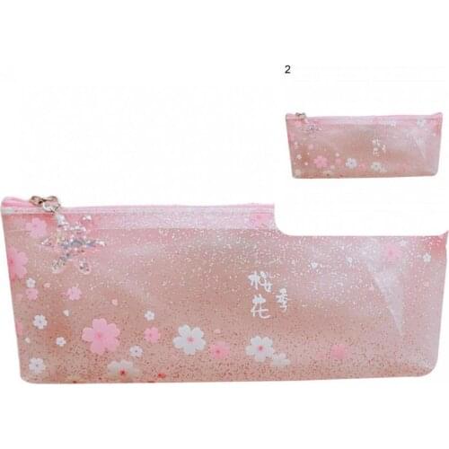 Lightweight Premium Portable Large Capacity Stationery Bag TPU Pen Bag Eye-catching for Teens