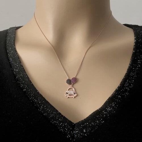 My Cute Car 925 Sterling Silver Necklace Women Girls Gift Jewelry Accessories Fashion Handmade Elegant Chain