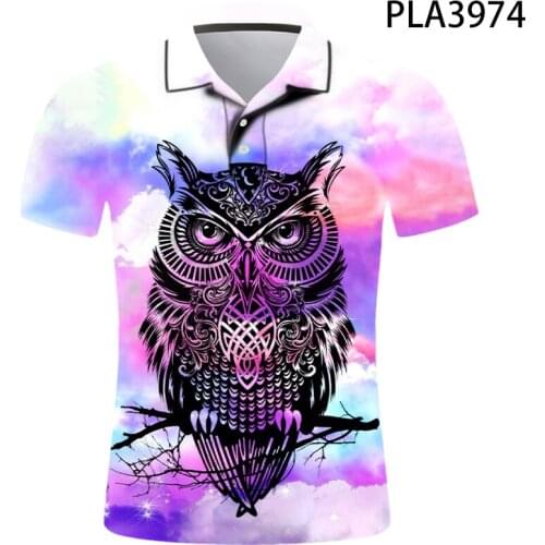 2020 New 3D Printed Animal Polo Shirt Men Fashion Camisas Streetwear Casual Harajuku Hombres Short Sleeve Ropa De Hombre Tops