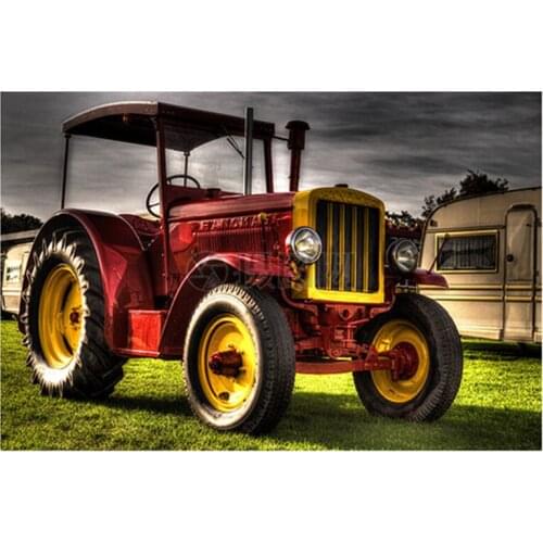 New Arrivals 5D DIY Full Round/Square Diamond Painting Tractor 3D Embroidery Cross Stitch Rhinestone Mosaic Home Decor Gift Y122