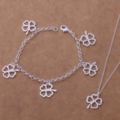 Wholesale High quality silver plated Fashion jewelry necklace Bracelet WT-177