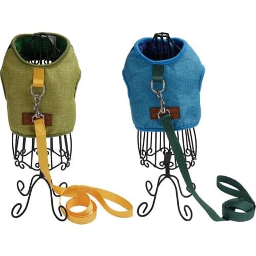 Dog Harness Nylon Harness Pet Dog And Leash Set Outdoor Small Medium Durable Dogs SupplyAdjustable Soft Breathable