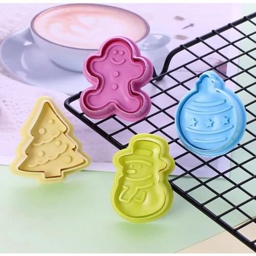 Christmas/Snowman/Tree Cookie Cake Chocolate Plunger Cutter Fondant Decorating Mold Sugarcraft Gum Paste Icing Decoration Tool