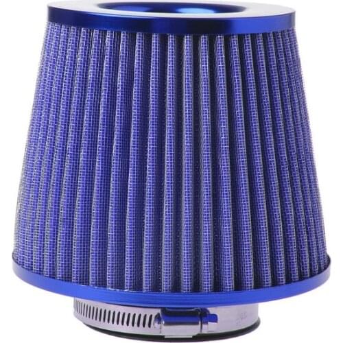 Universal Vehicle Air Intake Chrome Open Top Cone Air Filter Breather 3" Inlet