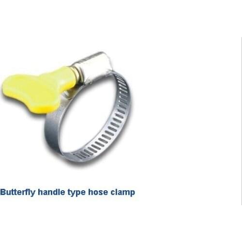 Homebrew Butterfly Stainless Steel Hose Clamp, worm clamp,6 pcs/lot, Fit 16mm O.D ~ 25mm O.D tubing