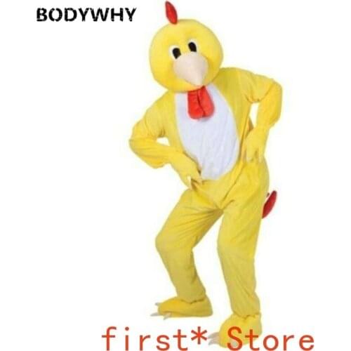 Chicken Mascot Costume Suit Cosplay Party Game Dress Outfit Advertising Adult Hot Interesting Funny Cartoon Character Clothing
