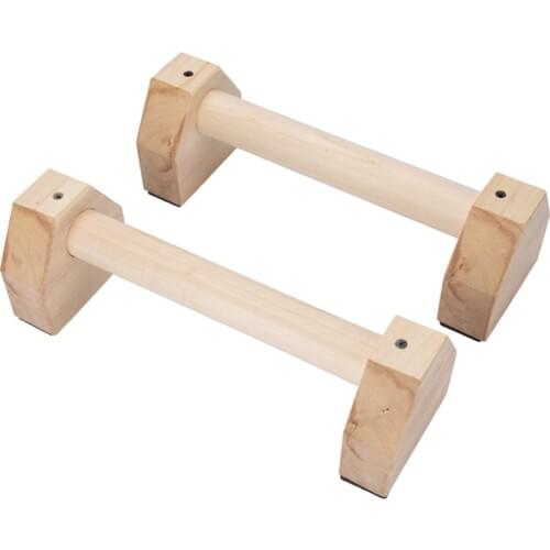 1 Pair H-Shaped Wooden Push Ups Stands Grip Fitness Equipment Handles Chest Body Building Rack Sports Muscular Training Exercise