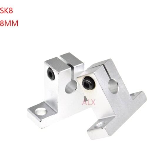 1pcs/lot SK8 8mm linear bearing rail shaft support XYZ Table CNC Router SH8A 3D printer Part