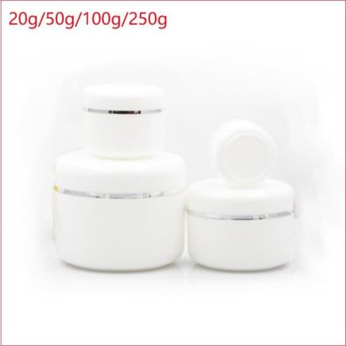 20/50/100/250G white round cream bottle cosmetic container cream jar Cosmetic Jar Cosmetic Packaging