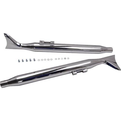 36" Fishtail Exhaust Slip On Mufflers for Harley Touring Mutazu Road King 95-16