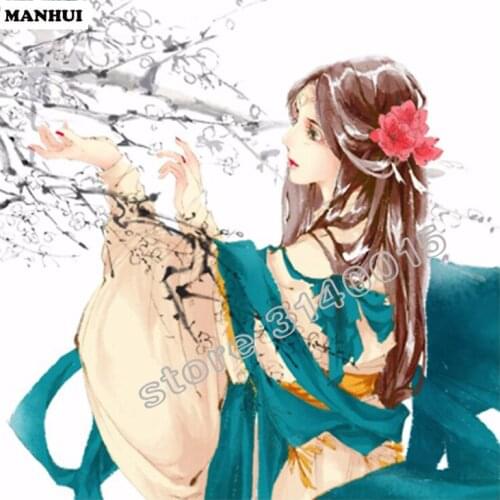 Diy Diamond painting Ancient style beauty 3D square drill Diamond mosaic pasted full cross stitch Crafts Needlework ABC062