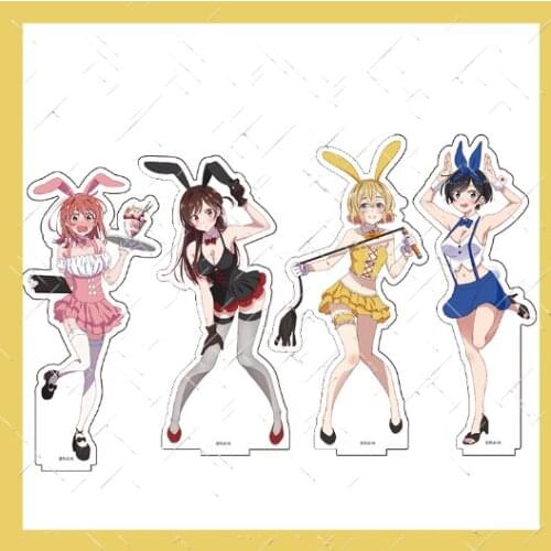 Bunny Girl Series Acrylic Stand Model Rent A Girlfriend Mizuhara Chizuru Sarashina Ruka Sakurasawa Sumi Anime Desk Decor Toy