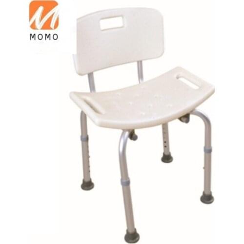 White Bathroom Adjustable Shower Chair Bath Chair for Elderly and Disabled