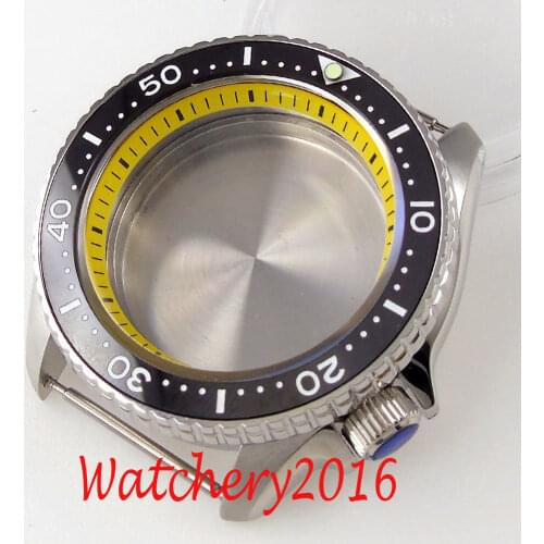 Suitable For NH35A/NH36A Sapphire Glass 316L Stainless Steel Watch Case Ceramic Bezel 20Bar Water Resistance Case Movement