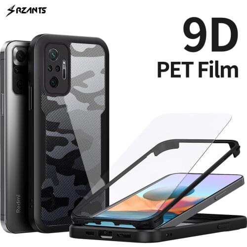 For Xiaomi Redmi Note 10 Pro Max 10S 4G 5G Case 360 Camouflage Full Protective Casing Double Shockproof Shell No Need Film Cover