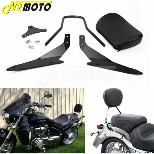 Black Sissy Bar Detachable Backrest For Suzuki Boulevard M109R 06-14 M109RZ Limited & Limited Edition M109R2 08-09 M109R Boss