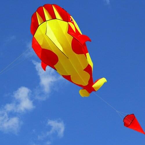 Kids Dolphin Killer Whale Kite Toy with Flying Long Tail Stunt Kites Long Tails Adults Outdoor Fun Sports Ripstop Nylon Fly Toys