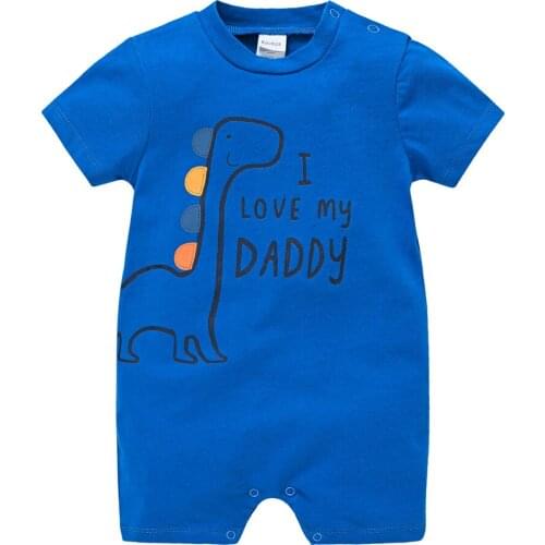 KAVKAS Infant Baby Rompers Short Sleeve Summer Cotton Jumpsuit 0-12 months roupa de bebe Newborn Clothing