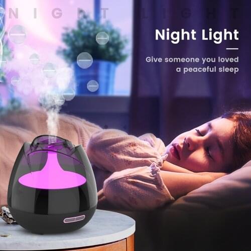 ELOOLE Aromatherapy Diffuser With Colorful LED Light Spray Diffuser Waterless Auto-Off Super-Quite For Room Home Office Car Yoga