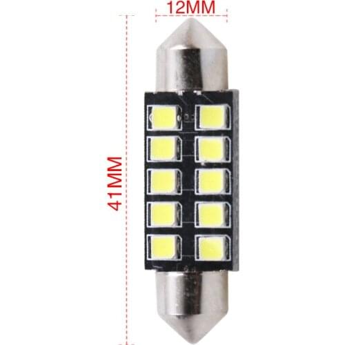 Double-pointed 41MM 10lights LED reading light LED roof light 2835 SMD license plate light