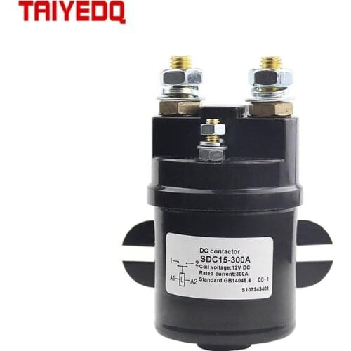 DC Contactor SDC15-100A 200A 300A For Electric Pump Battery Car From SPST 1NO BMC Material 6/12/24/36/48/60/72/84/120V