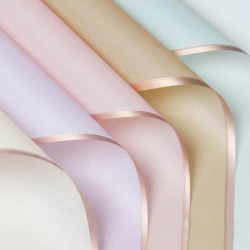 Beautiful Flower Packaging Materials Jelly Film Wrapping Paper Bouquet Wrapping Paper Korean Style Half Transparent Gift Wrap