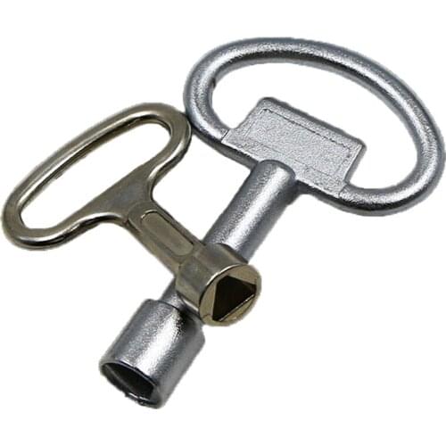 Multifunction Universal Wrench Key Plumber Keys Square Triangle Train Electrical Cupboard Box Elevator Cabinet Alloy D67